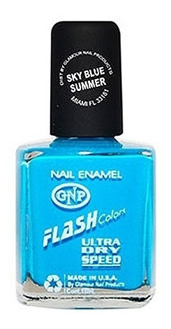 Esmalte Neon Flash Colors De Gnp 15ml Celeste 0