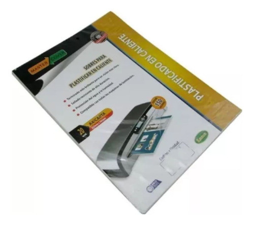Plastificado En Caliente Pouch A4 X 20 Hojas 150 Micrones 0