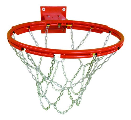 Aro Basquet Profesional Rebatible+red Metálica 12 Ganchos 1