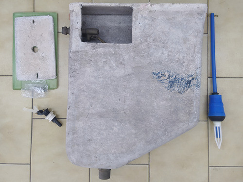 Depósito Para Baño Embutir Fibrocemento 0