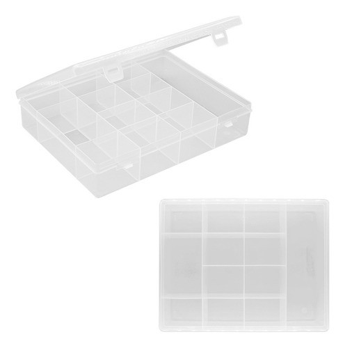 Cajas Plasticas Organizadora Con 12 Divisiones Grande Bijou 0