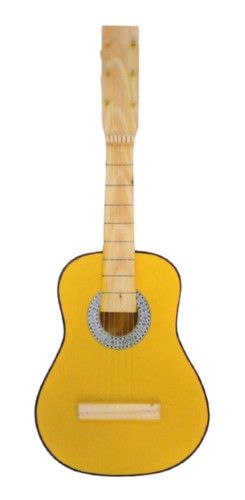 Guitarritas De Juguete Amarillas En Madera Para Niños 0