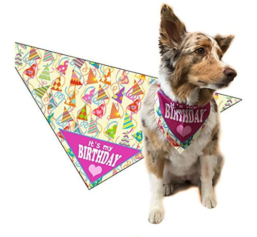 Stonehouse Collection Its My Birthday Dog Bandana Dog Bufand 0