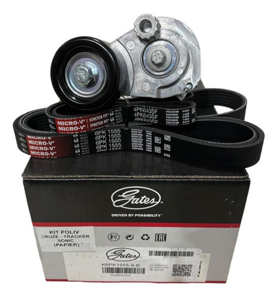 Kit Tensor Y Correas Poliv Gates Chevrolet Tracker 1.8 16v 0