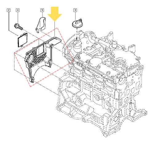 Tapa Inferior Distribucion Renault Clio 2 1.6 16v K4m Altern 1