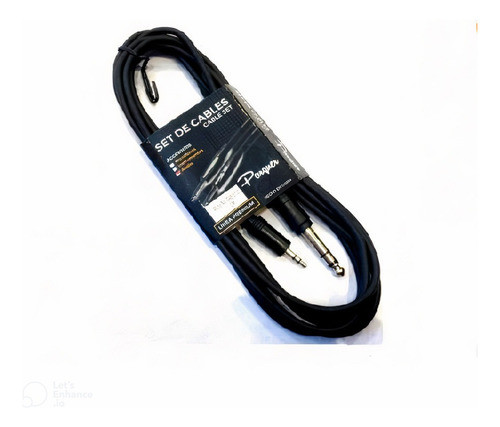 Cable Audio Mini Plug 3.5 St A Plug 6.5 St 6 Mts Pq 0