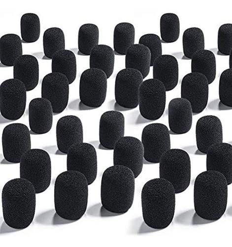 50 Piezas De Espuma Para Micrófono, Parabrisas, Fundas Para 0