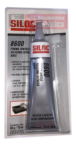 Siloc Silicona Oxímica 8600 Forma Juntas Gris 98g / 70ml 0