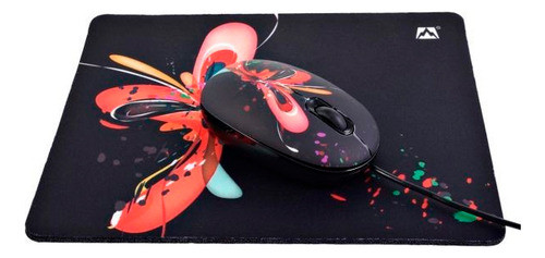 Combo Mouse+pad Jetion -mariposa Negra Jetion 0