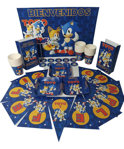 Cotillón Personalizado Premium X 10 Sonic 0