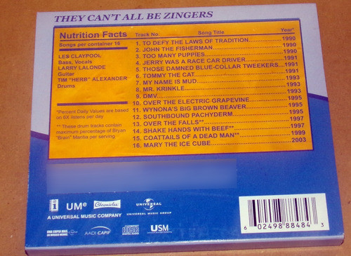 Primus Singles They Can't All Be Zingers Cd Argentino Kktus 1