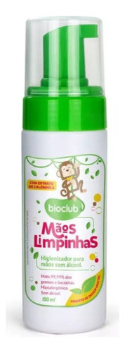 Mãos Limpinhas Biobclub Limpa Germes Bactérias Uso Infantil 0