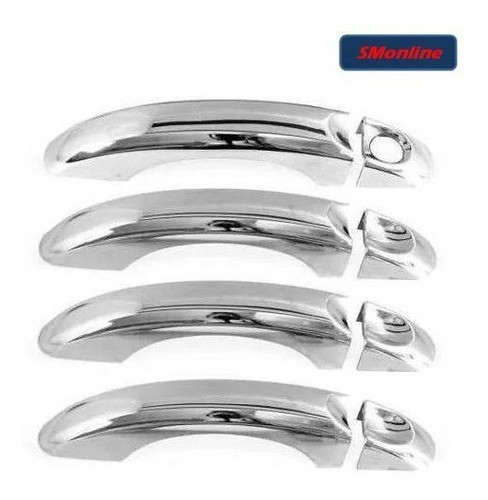 Kit 4 Cubre Manijas Cromado + Cubre Cachas Espejo Amarok 1