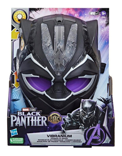 Máscara Black Panther Luminosa - Original Hasbro - Avengers 0