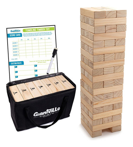 Juego De Madera, 56 Piezas, Crece Hasta 122 Metros De Alto 0