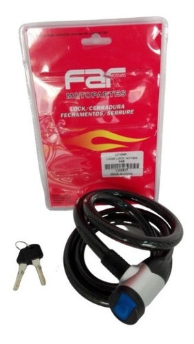 Candado Para Motos Y Bicicletas 1,50 Mts. 0