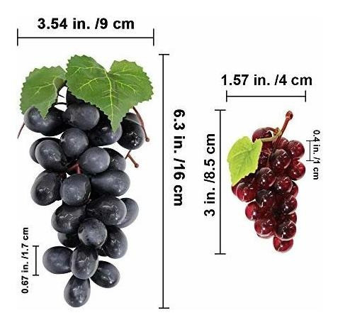 Uvas Artificiales -frutas Para Decoracion X 10 Racimos 1