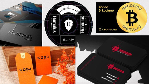 Tarjeta 9 X 5 Cm Doble Faz Ilustracion Premium Express X 100 1