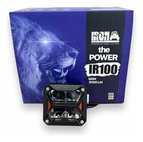 Faro Led 3'' C/giros Ambar 20w 4 Chip Osram Iron Led 12v/24v 0