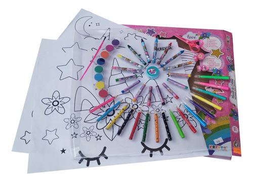 Set De Colorear Unicornio Kit De Arte Escolar Manualidades 0