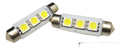 2 X 6418 6411 Blanco 3 Smd Led Licencia Placa Luz Sin Error 0