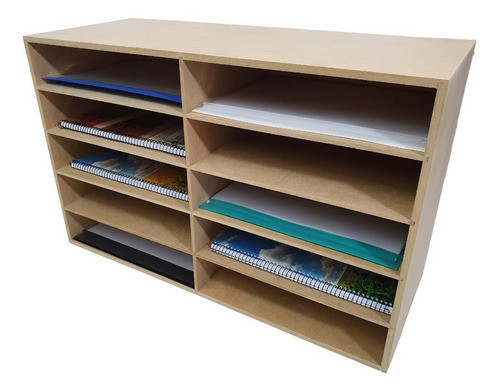 Organizador De Escritorio En Fibrofacil Modelo 10 A Medida 0