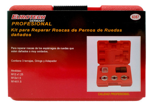 Kit Repararción Roscas Pernos Ruedas | Eurotech 1