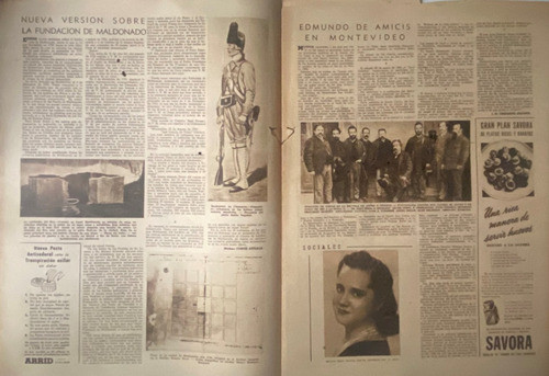 Antiguo El Día N° 552 E. De Amicis En Montevideo 1943 3pb8 1