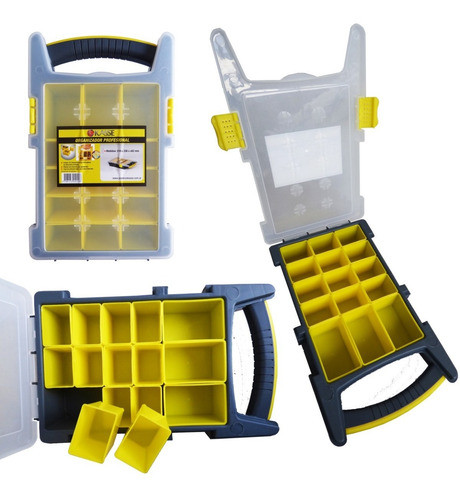 Organizador Gavetero 15 Compartimentos Y Manija 33,8 X21x6cm 0