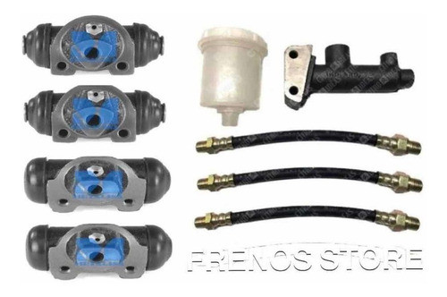 Kit Bomba Freno Citroen 3cv C-dep +4 Cilindros + 3 Flexibles 1