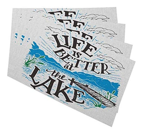 Mugod Lake House Letreros Individuales Life Is Better At The 0