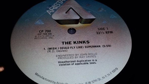 Kinks (wish I Could Fly Like) Superman Vinilo Maxi Usa 1