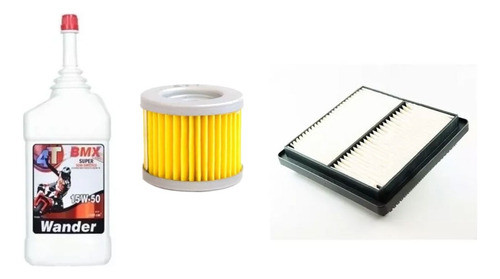 Kit Aceite Wander + Filtro Aceite Aire Gixxer 150 Suzuki 0
