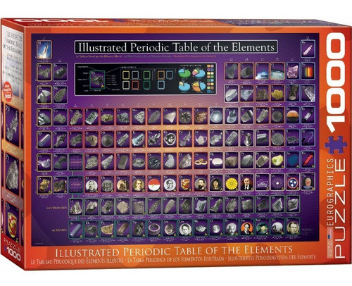 Puzzle 1000 Piezas Periodic Table Illustrate- Eurographics 0