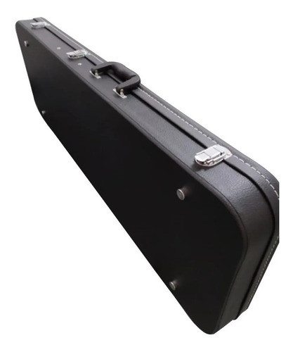 Estuche Rígido Para Guitarra Eléctrica Madera Y Símil Cuero 0