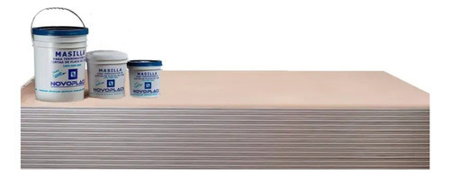 Placa Novoplack  Cielorraso Desmntable 8mm 0,605 X 1,215 Mt 0
