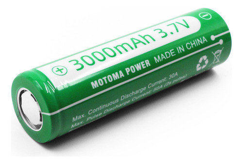 Pila Recargable 18650 Motoma 3000mah 3.7v 30a Alta Descarga 0
