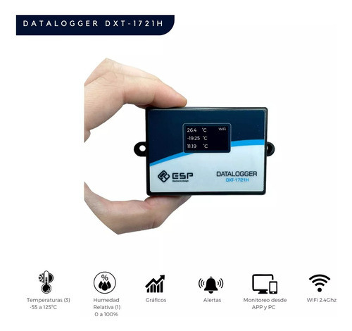 Data Logger Wifi - Registrador 3 Temperaturas / 1 Humedad 1
