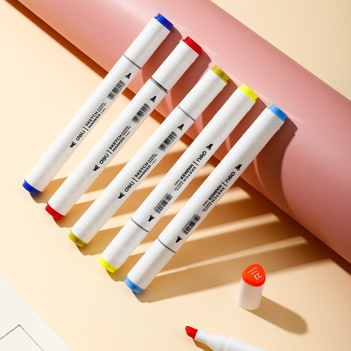 Marcadores Artistico Sketch Deli Doble Punta Permamente X 36 1