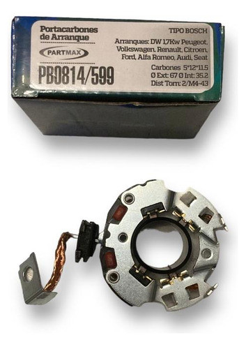 Plaqueta Carbones Arranque Bosch Ford Renault Audi Vw Citro 1