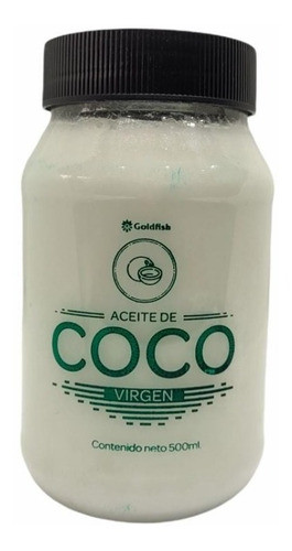 Aceite De Coco Virgen Goldfish 500 Ml Frasco Pet 0