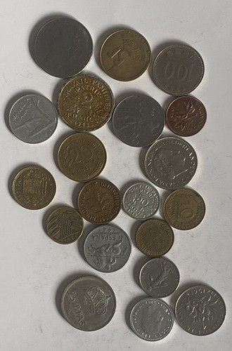 20 Monedas Antiguas, Distintas, Lote Europa Y Asia, Ea03 0