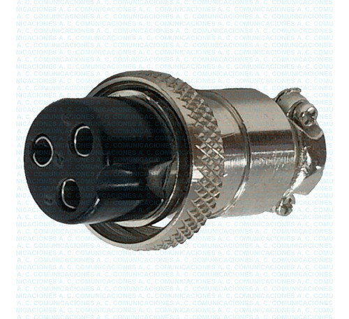 Conector Hembra 3 Pines Metálico Cable X 25 Fact. Env. Grat. 0