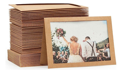 48 Pack Kraft Photo Inserts Con Sobres, Tarjetas De Notas De 0