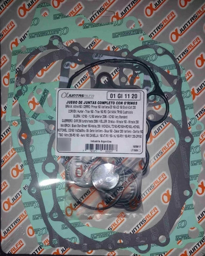 Juego Juntas  Motor Tibo Rs 150 1