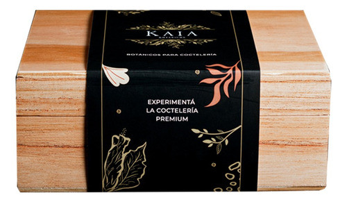 Set Trago Gin Aura Caja Botanica X6 Botanicos Premium 1