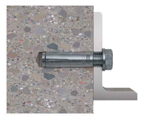 Broca Anclaje Taco Metálico Expansión Fischer 3/8 X 50u 1