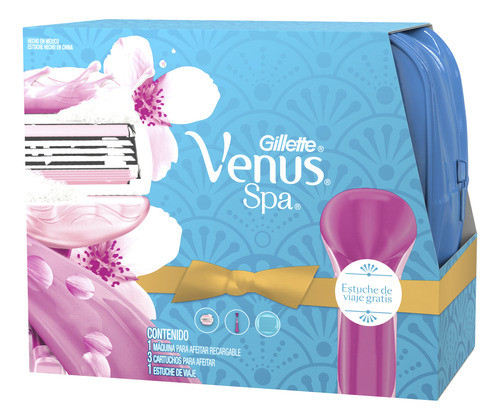 Pack Maquina De Afeitar Venus Spa Razor + 3 Repuestos + Nece 1