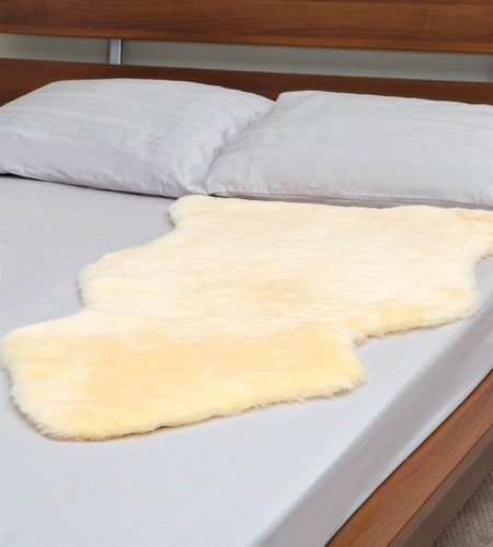 Antiescaras Manta Colchon Almohadon Asiento Piel Oveja Real 1