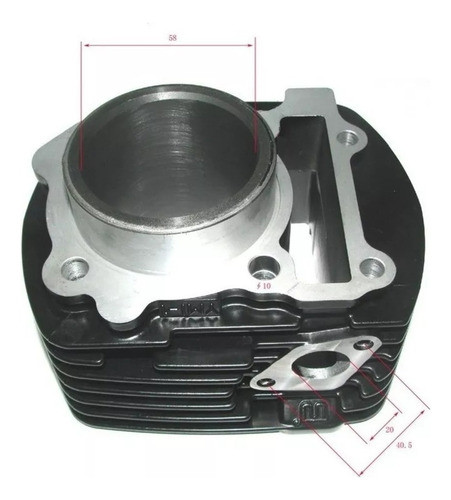 Kit Cilindro + Pistón Completo P/ Yamaha Fz16 W Standard 1